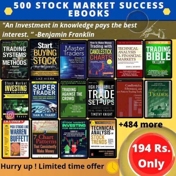 Premium 500 Trading E-Books + 5  Stock Market Video Course (Premium)